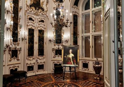 Ovales Chinesisches Kabinett Im Schloss Schonbrunn